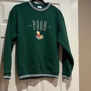 Pooh Green Crewneck Sweater